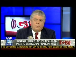 Napolitano asks how "compassionate conservative" Bush and "avowed leftist" Obama could both support Bernanke