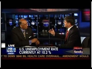 Hannity‚ Steele echo right-wing media in using jobs summit to declare stimulus "a failure"